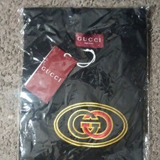Gucci Women's Black Solid Scarf Logo Theme with Logo Accents Accessory