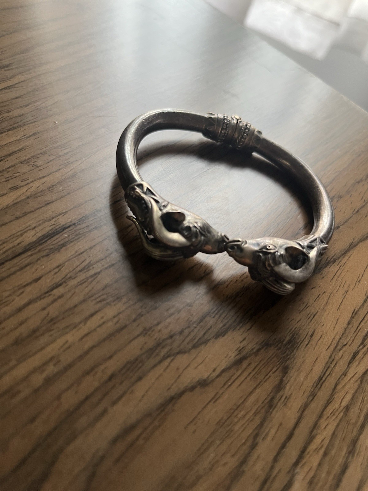 Solid Sterling Silver Vintage Aries Rams Head Bra… - image 8