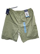 Gap Men's Drawstring Pull-On Shorts-Olive Green-Large