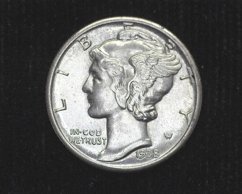 HS&C: 1938 Mercury Dime BU - US Coin