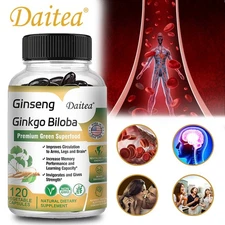 Ginseng Ginkgo Leaf Capsules, improving blood circulation in the arms and brain