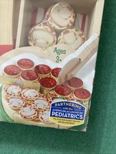 Melissa  Doug Pizza Party Wooden Play 63 Piece Food Set Toppings NEW 2020