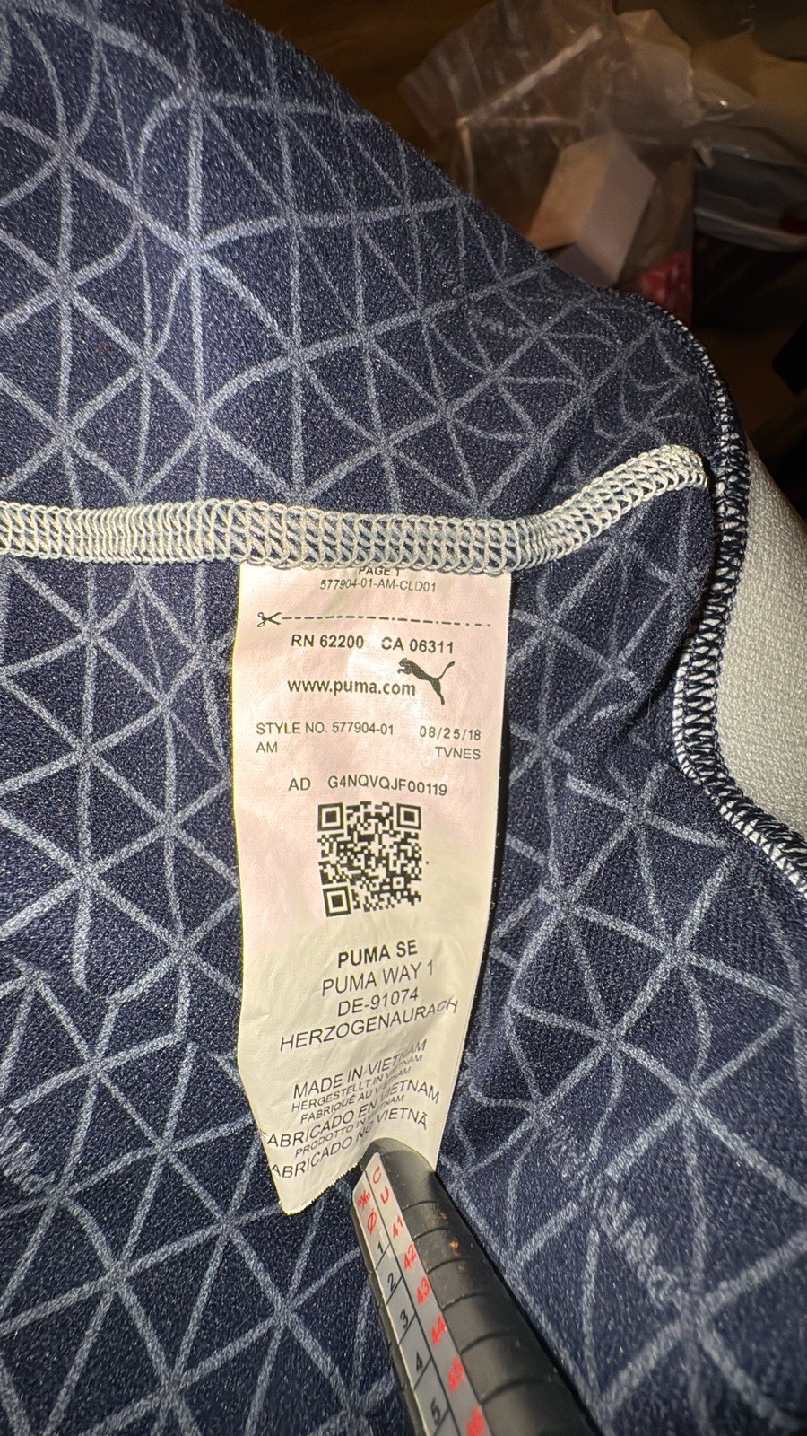 Puma Golf Clubhouse Vest Mens Medium Navy Blue Performance Full Zip Mock Neck. thumbnail 8