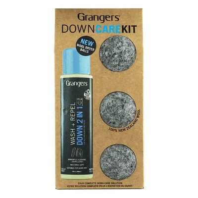 Grangers DAUNENPFLEGESET 2in1 Wash Repel Cleaner Goretex Schlafsack Jacke Bettdecke