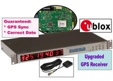 Arbiter Systems 1084C UPGRADED ublox GPS LED Clock Time Display IRIG-B Timecode