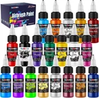 FansArriche Airbrush Paint Set, 20 Colors Acrylic Air brush Paint Kit, Ready...