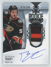 2022-23 UD The Cup RPA Patch Brayden Tracey RC Auto 079/249 #107