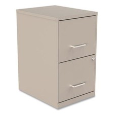 Alera SVF1824PY Soho Vertical File Cabinet, 2 Drawers: File/file, Letter, Putty,