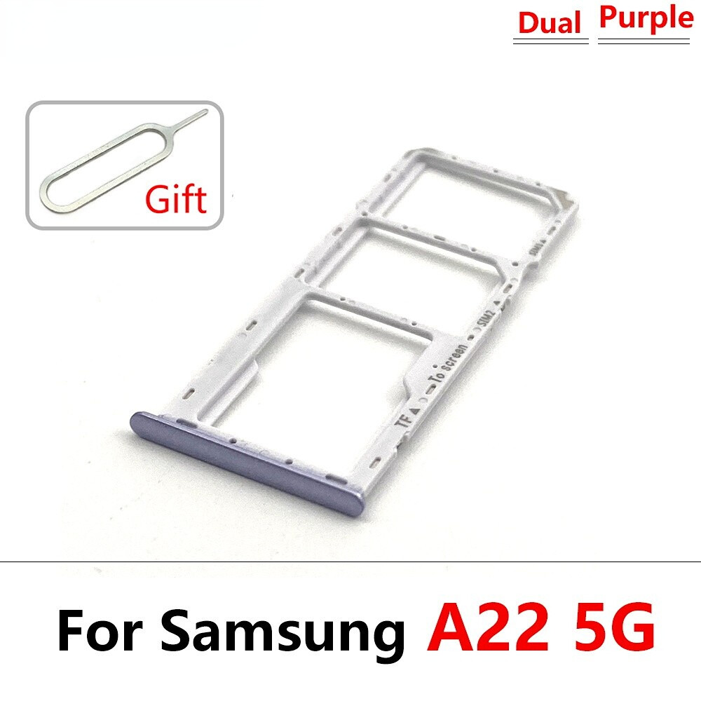 2pcs SIM Card Tray Slot Holder Adapter For Samsung Galaxy A22 A32