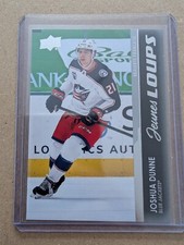 21-22 Upper Deck Series 1 Joshua Dunne Jeunes Loups Young Guns Rookie RC