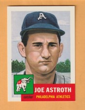 Joe Astroth Philadelphia A's 1991 Topps Archives '53 #103 Wood River Illinois