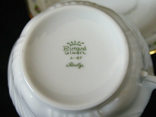 Richard Ginori Italy Firenze Set Of 6 Tea Cup And Saucer - Picture 4 of 4