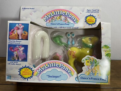 VINTAGE 1988 HASBRO G1 MY LITTLE PONY MLP DANCE N PRANCE SWINGER FACTORY SEALED