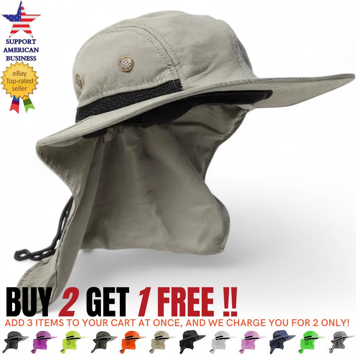 Best Bucket Hats For Men Boonie Snap Hat For Men Wide Brim Ear