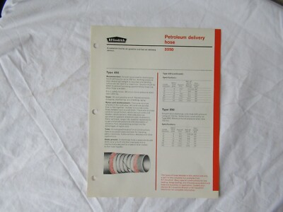 B.F. BF Goodrich hydraulic hoses 3400 oil gas petroleum delivery hose  brochure