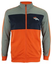 OuterStuff NFL Youth Boys Performance Full Zip Stripe Jacket , Denver Broncos