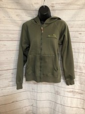 Stratton Vermont Hoodie Women's Full Zip Hoodie Khaki Green Size S Small