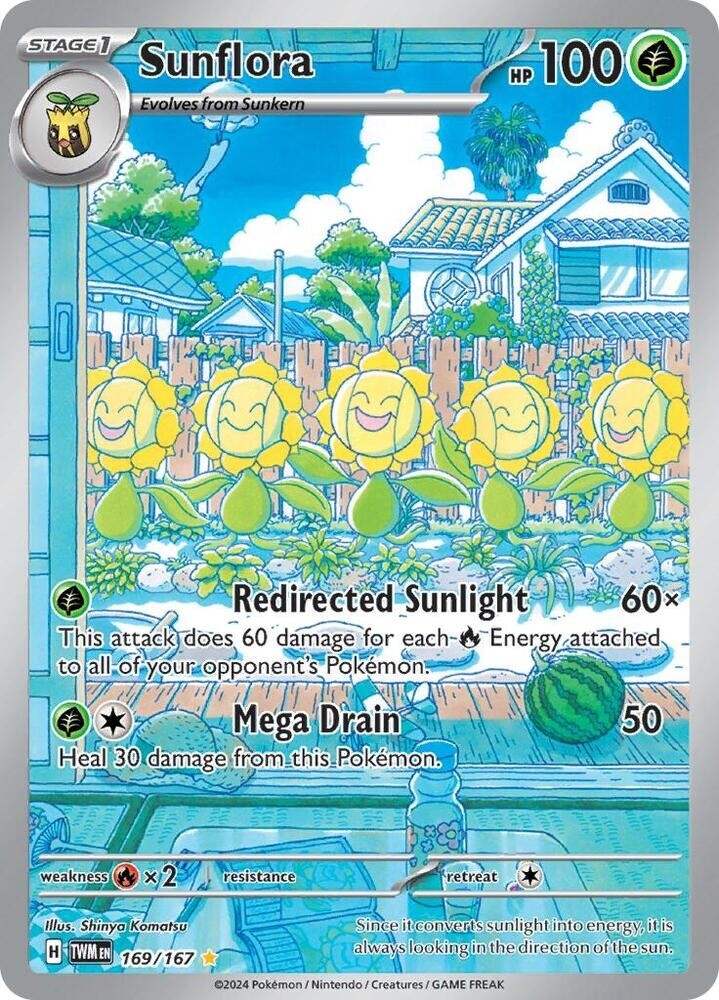 Pokemon SV06 Sunflora 169/167  Holofoil