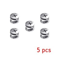 5 x Cam Lock Nut 12×10mm Zinc Alloy Furniture Connecter Fitting for Cabinets