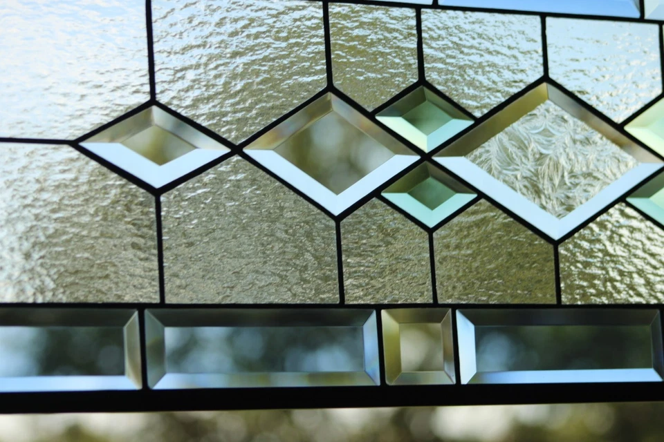 Stained Glass Panel,Transom,Sidelight-38 3/4x11 3/4" M-T-O - Image 4 of 4