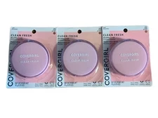 (Lot of 3) New Covergirl Clean Fresh Healthy Look Pressed Powder - 180 Tan