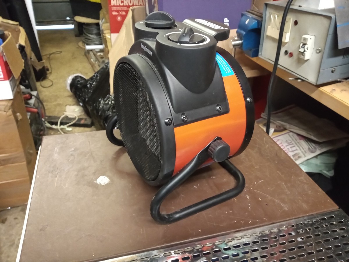 Draper short Drum Ceramic tilting Fan Heater 2KW | eBay