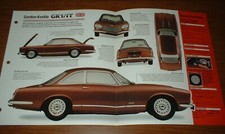 1964 Gordon-Keeble Gk1 Original Imp Brochure 64 65 66 Gk-1 Specs Info Poster