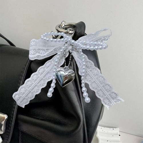Imitacja pereł Koraliki Bowknot Brelok Modne akcesoria dla kobiet i dziewcząt - Zdjęcie 6 z 8
