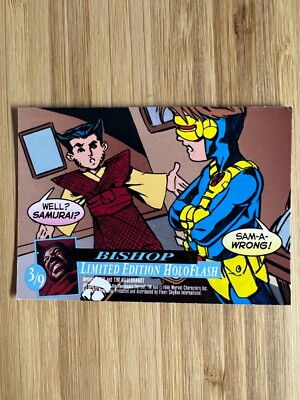 1996 Fleer ultra Marvel X ホロフラッシュ ガンビット 1996 Fleer Ultra Holo Flash X-Men Limited Edition Trading