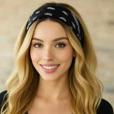 Bandana 100% Cotton Double Sided Print Paisley Cowboy Scarf Party Favor Headband