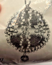 Dexter's LeeWards Red SHELL-N-PEARL Satin Vtg Sequin Bead Christmas Ornament KIT