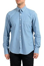 Dolce&Gabbana D&G Men's Blue Long Sleeve Dress Shirt