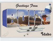 Postcard Greetings from Boise Idaho USA