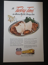 Original Union Pacific Railroad Train Print Ad Mid-Century 1940s CA Vintage #14