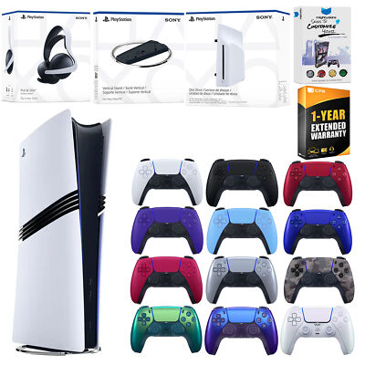 Sony PS5 Pro Digital + Disc Drive + Headset + Vertical Stand + Extra Controller