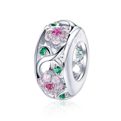 Gänseblümchen Blume Garten Charm Bead Frühling Floral Echt 925 Sterling Silber  