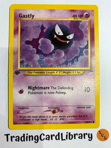 Gastly 65 105 1st Edition Neo Destiny Set Pokemon Card Near Mint