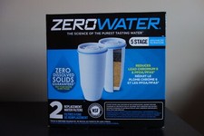 Zero Water 5 Stage Adv Filtration 2 Pack Replacement Water Filters ZR-017 New