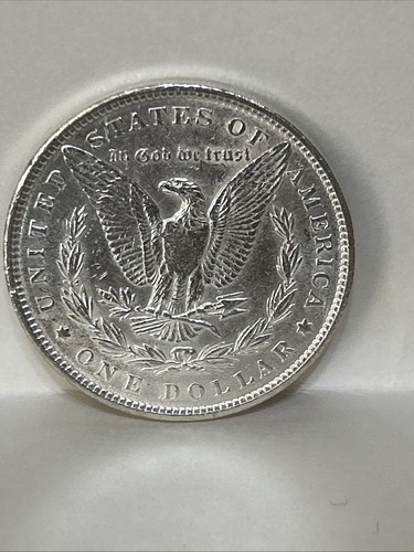 1890 MORGAN SILVER DOLLAR, AU, EXTRA NICE - Picture 6 of 7