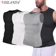 Men Slimming Vest Sports Activewear Tops Shirt Compression Body Shaper Shapewear