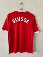 Vintage Switzerland National Team Jersey Football Shirt Trikot Red Mens  Sz  S