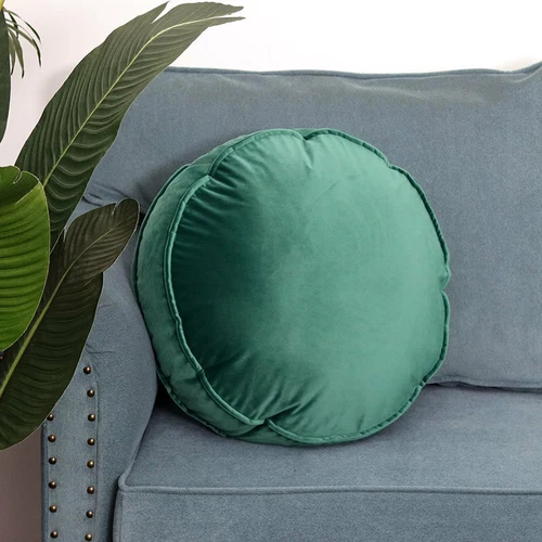 Soft Solid Velvet Pillow Case or Round Car Cushion Cover Sofa Living Room NEW - Bild 15 von 34