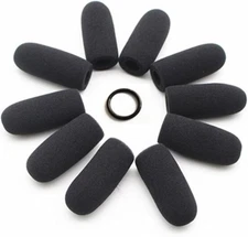 10 Pack Soft Mic Foam Covers Windscreens for David Clark M-4/M-7 Lightspeed