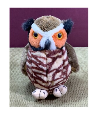 2001 K&M TOYS FROM AUSTRALIA HORNED OWL - NO SOUND PLUSH/STUFFED ANIMAL