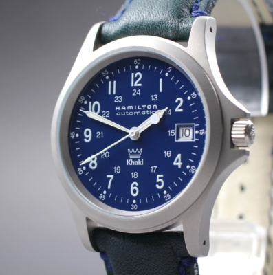 Hamilton Khaki Field Navy Blue Men's Watch - 9823 for sale online