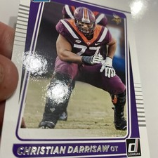 Christian Darrisaw Rated Rookie Panini Donruss Football 2021