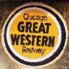 Vintage Great Western Railway Chicago Embroidered Patch