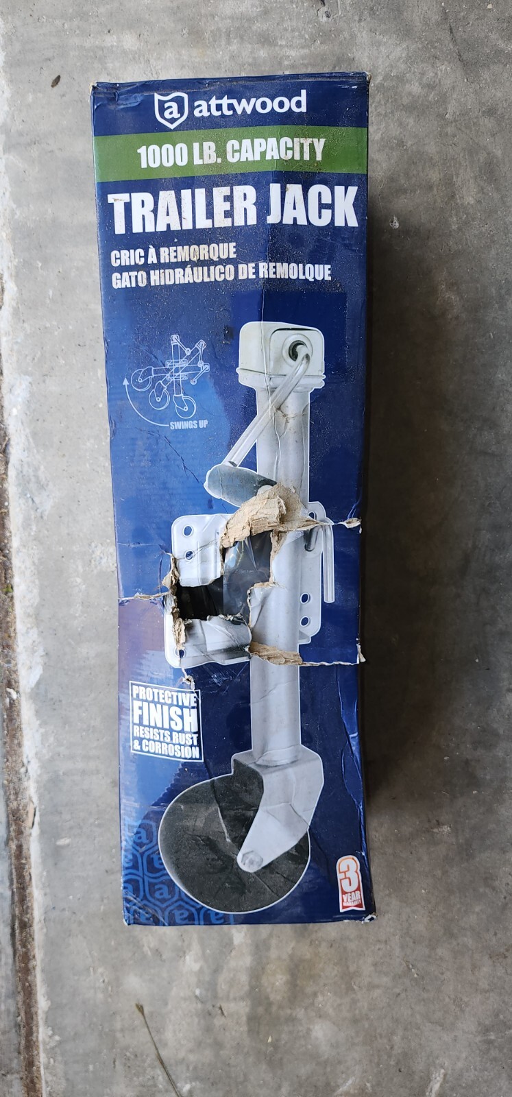 Attwood FoldUp Trailer Jack 1000 Lb Capacity Single Wheel 11127 BRAND NEW eBay