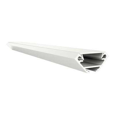 Aluminium Profil Weiss P23 Pollux 2m plus Abdeckung Opal für LED Streifen