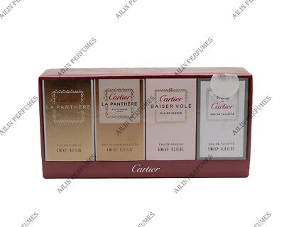 Cartier 4 pcs miniature set set for women